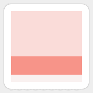 A unique farrago of Very Light Pink, Light Pink, Pale Salmon and Vivid Tangerine stripes. Sticker